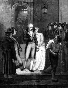 "An Incident in the Revolution of 1792," by W. W. Ouless, in the Royal Academy Exhibition, 1871. Creator: William Hollidge