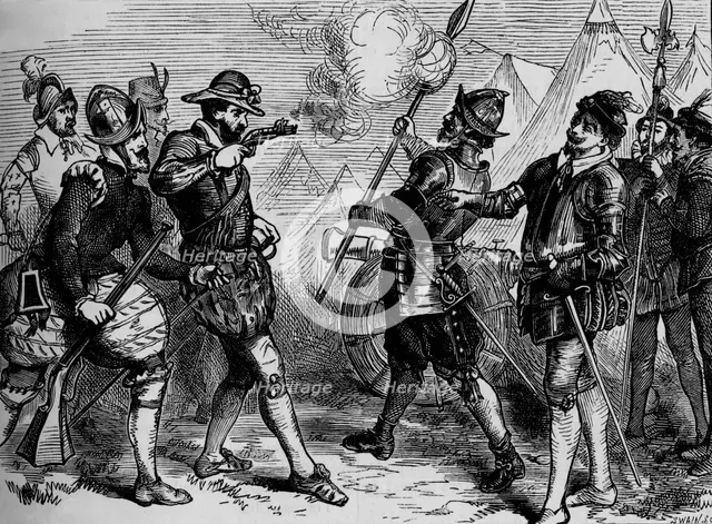 'An Incident in the Siege of Leith', 1548-1560, (c1880). Artist: Unknown.