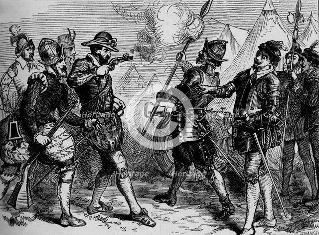 'An Incident in the Siege of Leith', 1548-1560, (c1880). Artist: Unknown.