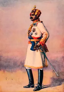 An Indian Maharaja 1913. Artist: AC Lovett