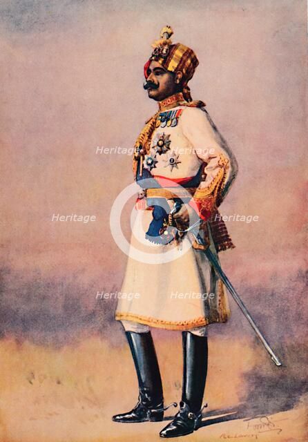 'An Indian Maharaja', 1913. Artist: AC Lovett.