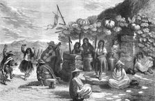 An Indian Ball-Room; A Ride Round the Valley of Mexico 1875. Creator: Frederick A. Lyons