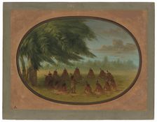 An Indian Council - Sioux, 1861/1869. Creator: George Catlin