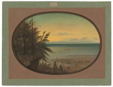 An Indian Ladder - Nayas Indians, 1855/1869. Creator: George Catlin