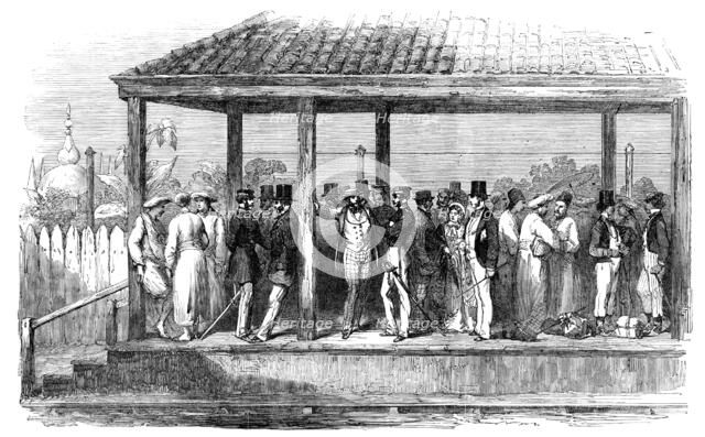 An Indian Railway Station, 1854. Creator: Unknown.