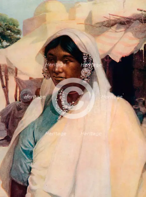 'An Indian Woman', 1913. Artist: Norman H Hardy.