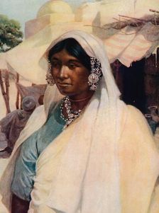 An Indian Woman 1913. Artist: Norman H Hardy