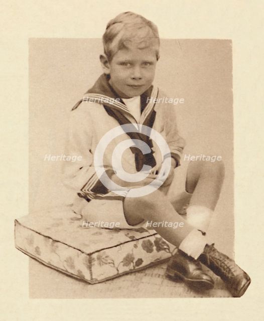 'An indication of a career-to-be: Sailor-suited Prince Albert', c1900, (1937). Artist: Unknown.