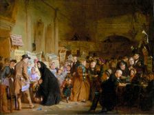 An Infant Orphan Election at the London Tavern. Polling 1865. Creator: George Elgar Hicks
