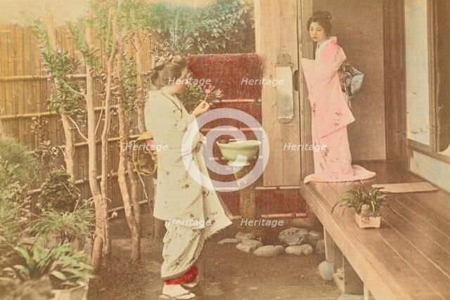 An Informal Visit, 1897. Creator: Ogawa Kazumasa.