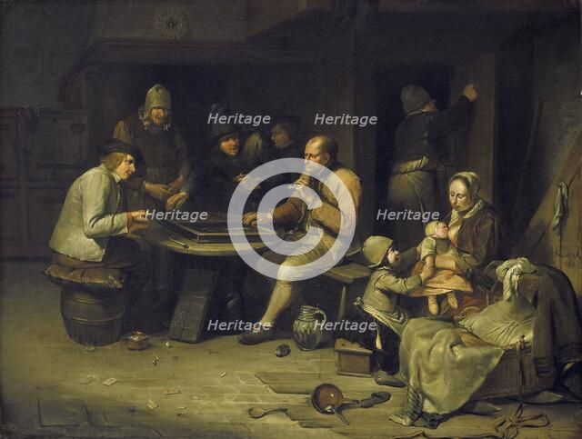 An Inn with Backgammon Players, 1669. Creator: Egbert van Heemskerck I.