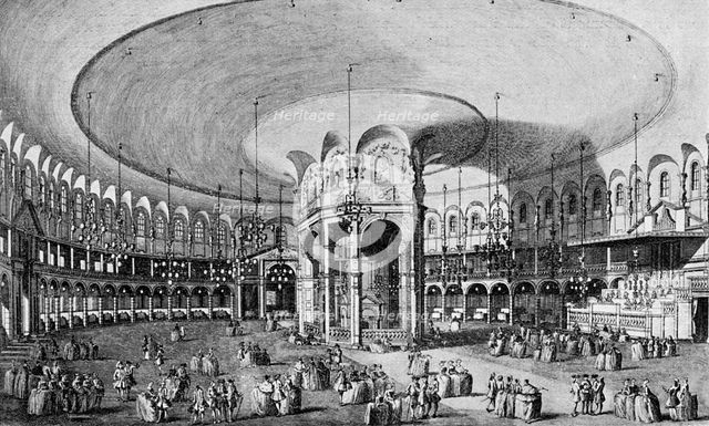 'An Inside View of the Rotunda in Ranelagh Gardens', 1899. Artist: Unknown