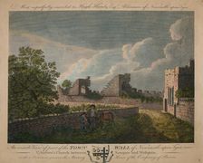 An Inside View of the Town Wall of Newcastle upon Tyne c1760-90. Creator: Unknown