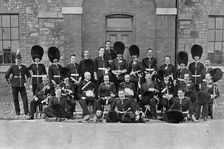 An inspection group of officers of the 1st Scots Guards, 1896. Artist: Robinson & Sons