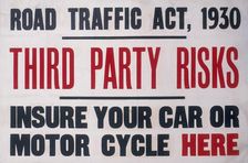 An insurance poster, 1930