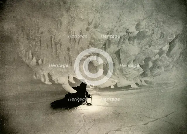 'An Ice Cave in the Winter', c1908, (1909).  Artist: Unknown.