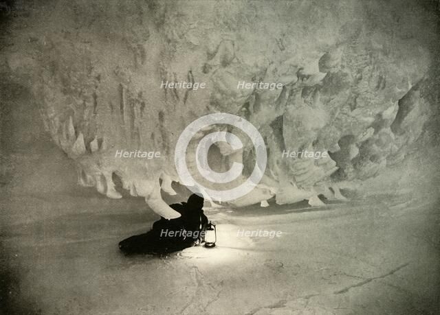 'An Ice Cave in the Winter', c1908, (1909).  Artist: Unknown.