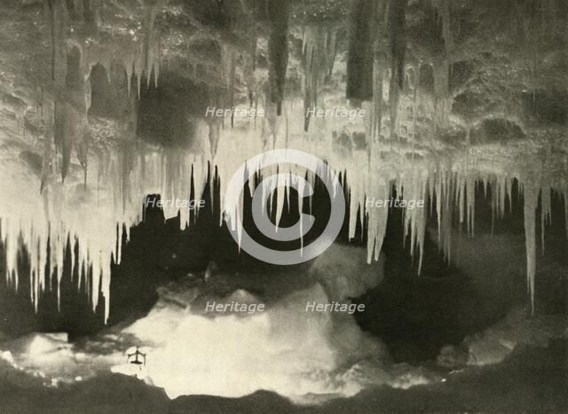 'An Ice Cave in the Winter', c1908, (1909).  Artist: Unknown.