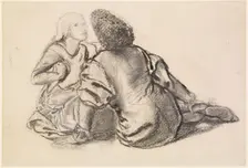 An Idyll - Study, 1862. Creator: Sir Edward Coley Burne-Jones