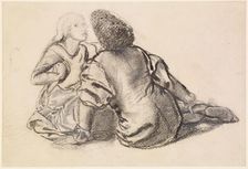 An Idyll - Study, 1862. Creator: Sir Edward Coley Burne-Jones