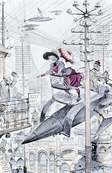 An idea of the world as it would be in 1953, 1883