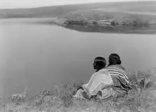 An idle hour, Piegan, c1910. Creator: Edward Sheriff Curtis