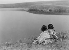 An idle hour, Piegan, c1910. Creator: Edward Sheriff Curtis