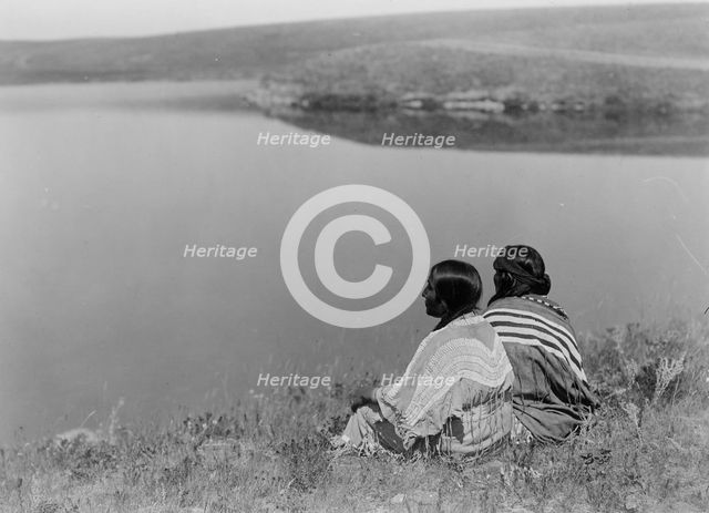 An idle hour, Piegan, c1910. Creator: Edward Sheriff Curtis.
