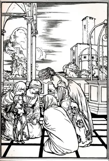 An illustration from The Tempest 1901 (1901-1902). Artist: Robert Anning Bell