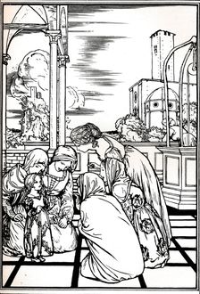An illustration from The Tempest 1901 (1901-1902). Artist: Robert Anning Bell