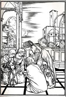 An illustration from The Tempest 1901 (1901-1902). Artist: Robert Anning Bell