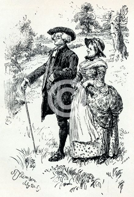 An illustration from The Vicar of Wakefield', 1889, (1907). Artist: Hugh Thomson