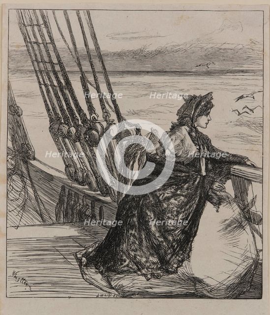 An Illustration to The Major's Daughter, 1862. Creator: James Abbott McNeill Whistler.