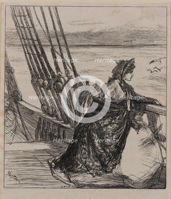 An Illustration to The Major's Daughter, 1862. Creator: James Abbott McNeill Whistler.