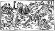 An Irish banquet, 1581, (1893)