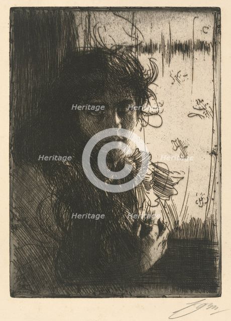 An Irish Girl, 1894. Creator: Anders Leonard Zorn.