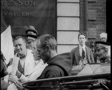 An Irish Priest Talking to a Soldier in a Car, Trying to Bring Peace, 1922. Creator: British Pathe Ltd