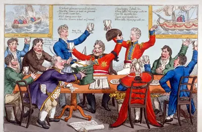 Thumbnail image of 'An Irish wake...', 1821. Artist: Anon