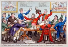 An Irish wake... 1821. Artist: Anon