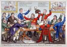 An Irish wake... 1821. Artist: Anon