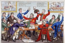 Gallery image of 'An Irish wake...', 1821. Artist: Anon