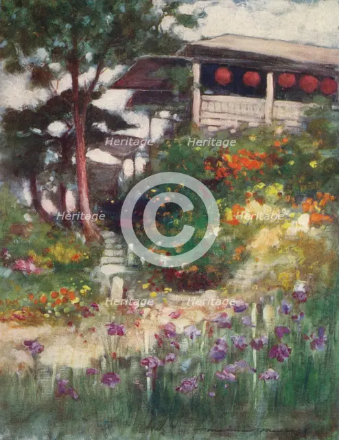 'An Iris Garden', c1887, (1901). Artist: Mortimer L Menpes.