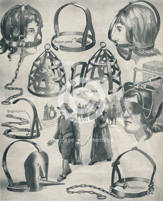 'An Iron Bridle for a Scold's Tongue', c1934. Artist: Unknown.
