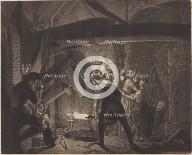 An Iron Forge, 1773. Creator: Richard Earlom.