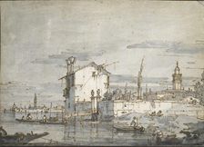 An Island in the Lagoon, early 18th century. Artist: Canaletto