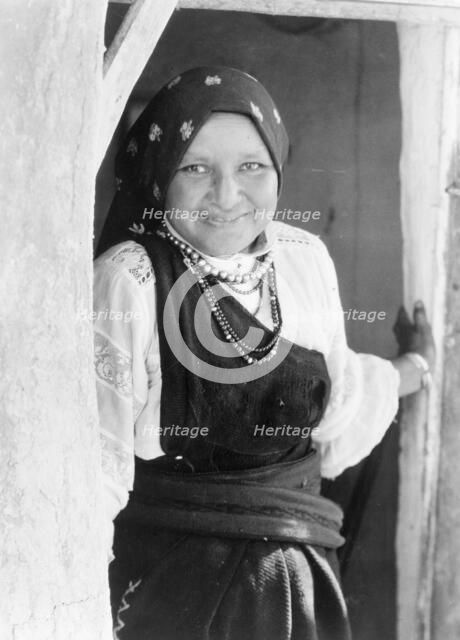 An Isleta woman, c1926. Creator: Edward Sheriff Curtis.