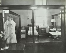 An isolation chamber, Brook General Hospital, London, 1935