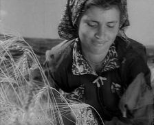 An Italian Woman Working in the Fields, 1944. Creator: British Pathe Ltd