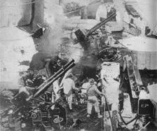 An Italian battleship is hit 1940 (1943)