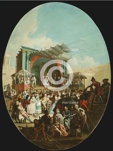 An Italian Comedy in Verona, 1772. Creator: Marco Marcola.